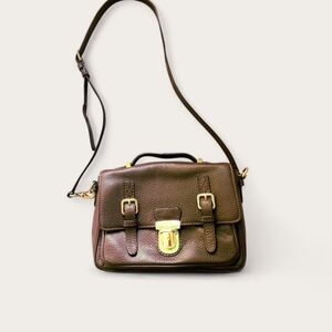 Kate Spade Vintage Brown Leather Crossbody Satchel